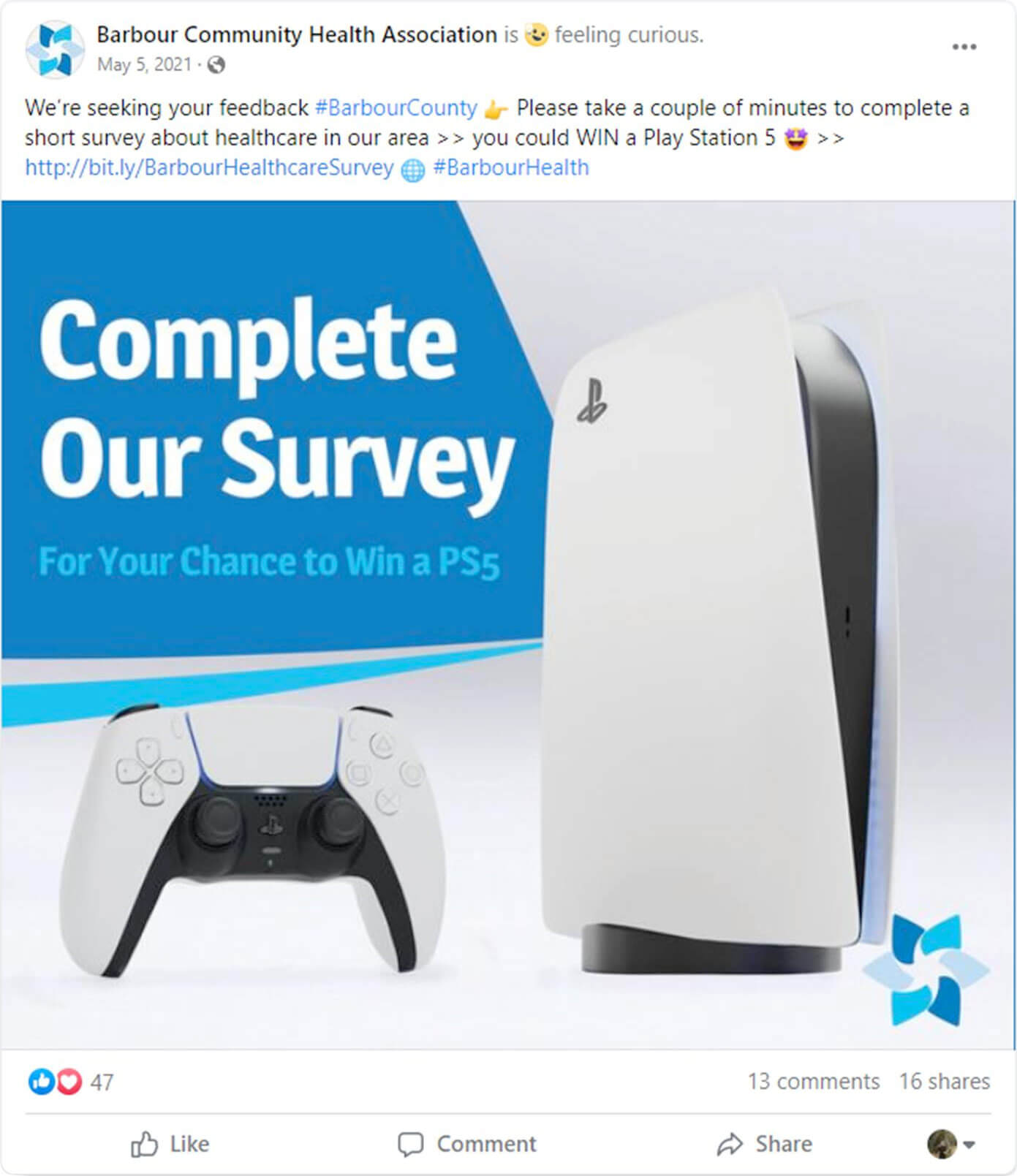 Survey Facebook Post